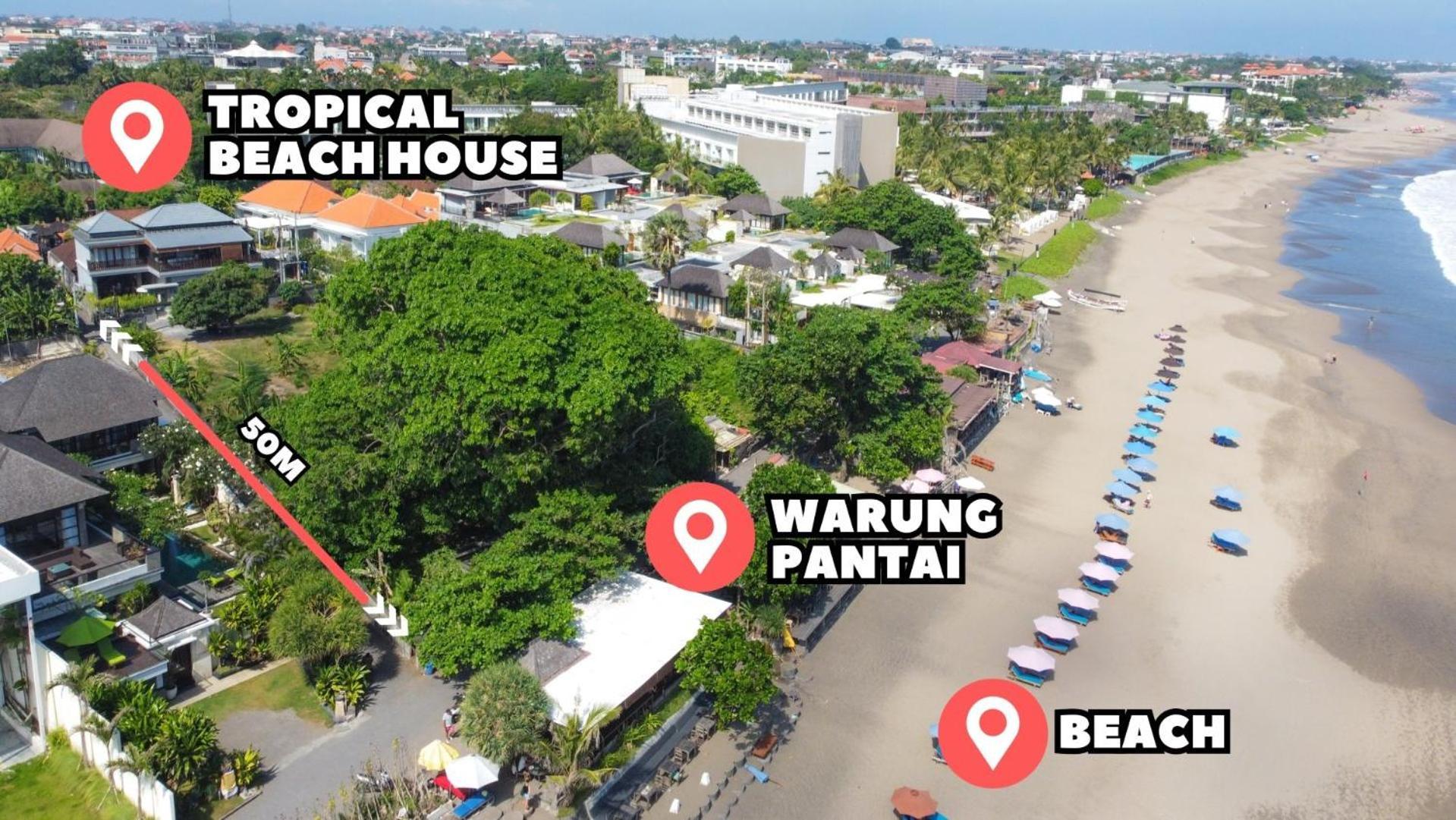 Tropical Beach House Bali Семиньяк Экстерьер фото